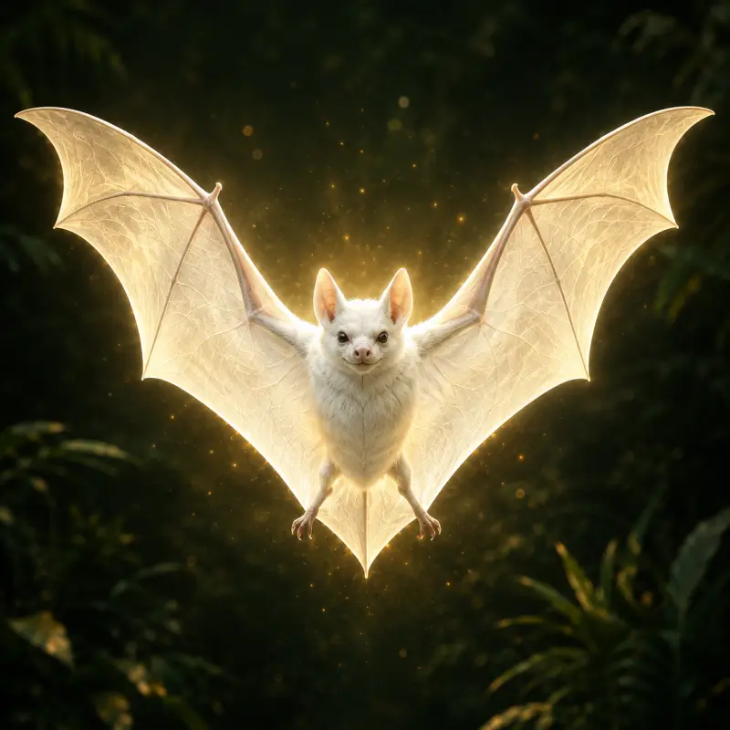 Shikaka, die heilige weiße Fledermaus